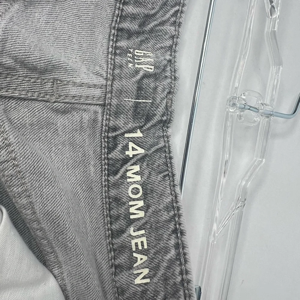 Gap Teen Girls Size 14 Stonewashed Gray‎ Mom Jeans